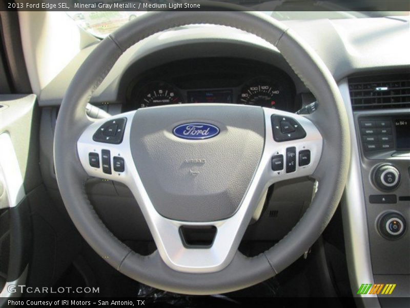 Mineral Gray Metallic / Medium Light Stone 2013 Ford Edge SEL