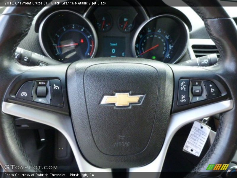 Black Granite Metallic / Jet Black 2011 Chevrolet Cruze LT