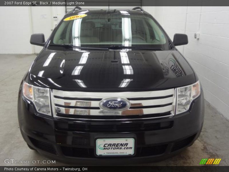 Black / Medium Light Stone 2007 Ford Edge SE