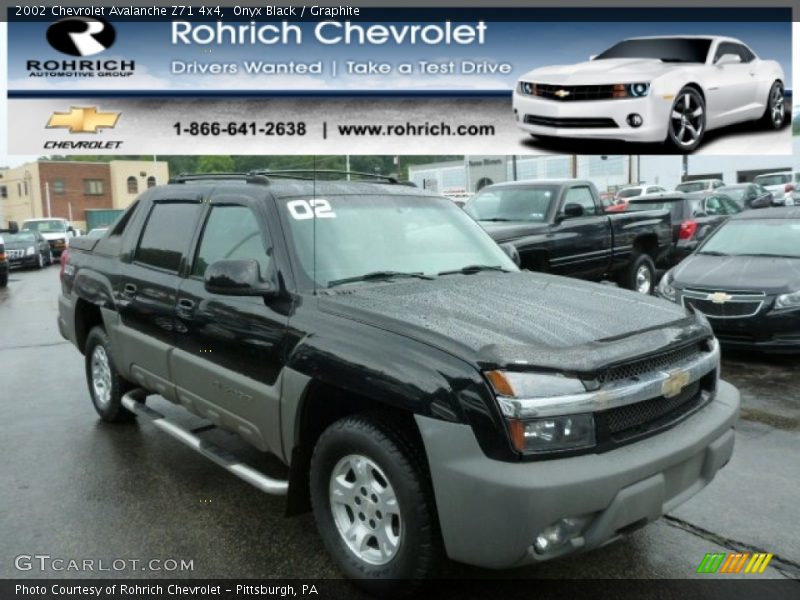 Onyx Black / Graphite 2002 Chevrolet Avalanche Z71 4x4
