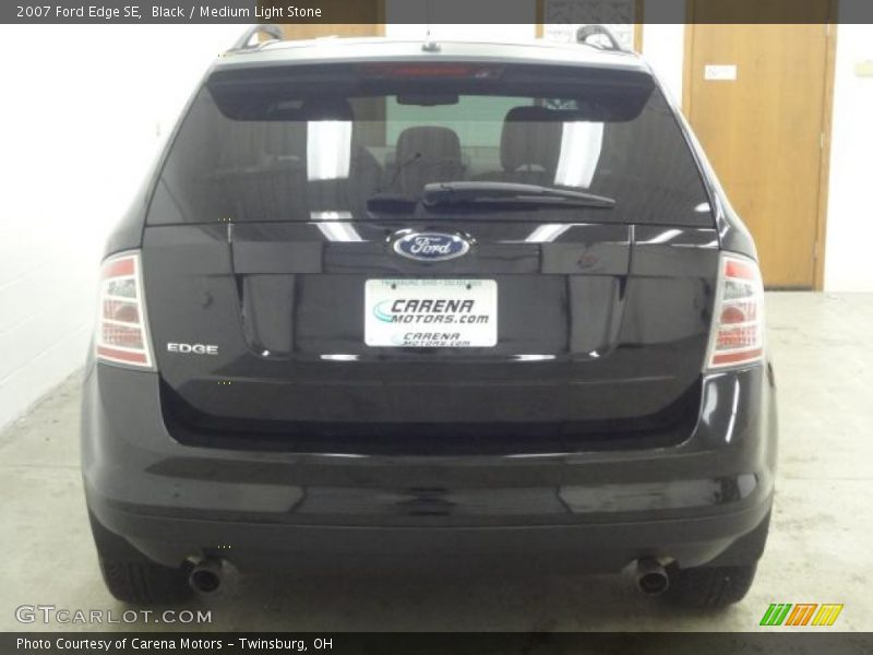 Black / Medium Light Stone 2007 Ford Edge SE