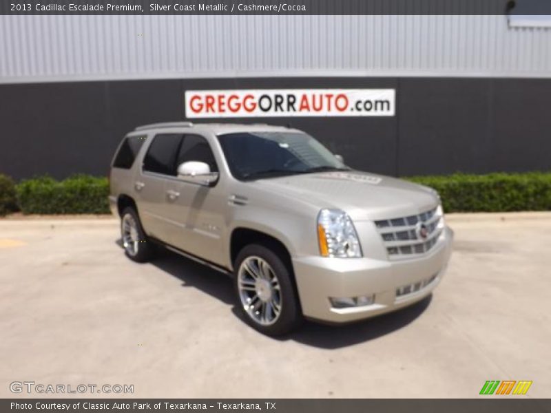 Silver Coast Metallic / Cashmere/Cocoa 2013 Cadillac Escalade Premium
