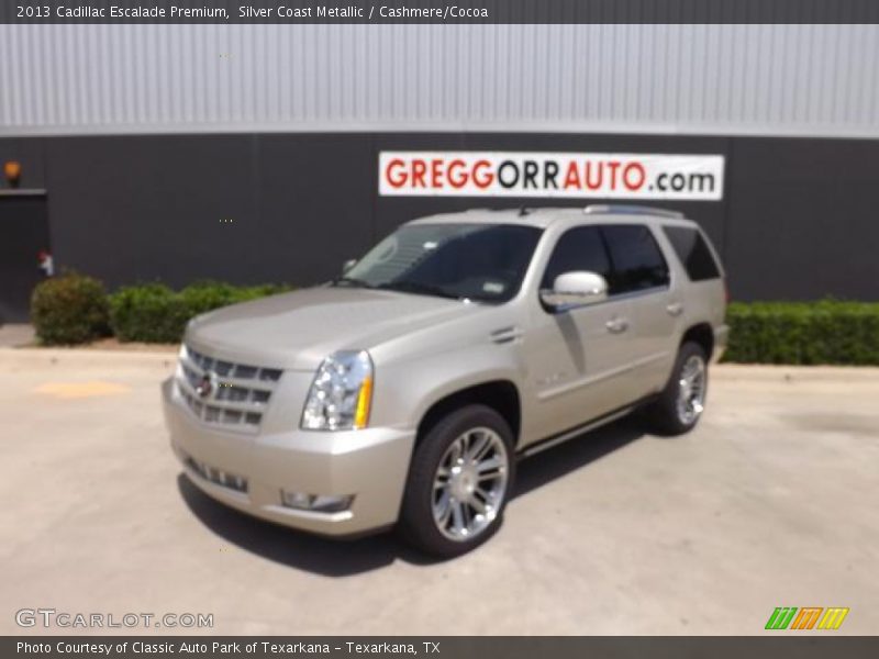 Silver Coast Metallic / Cashmere/Cocoa 2013 Cadillac Escalade Premium