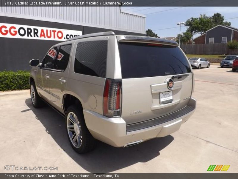 Silver Coast Metallic / Cashmere/Cocoa 2013 Cadillac Escalade Premium