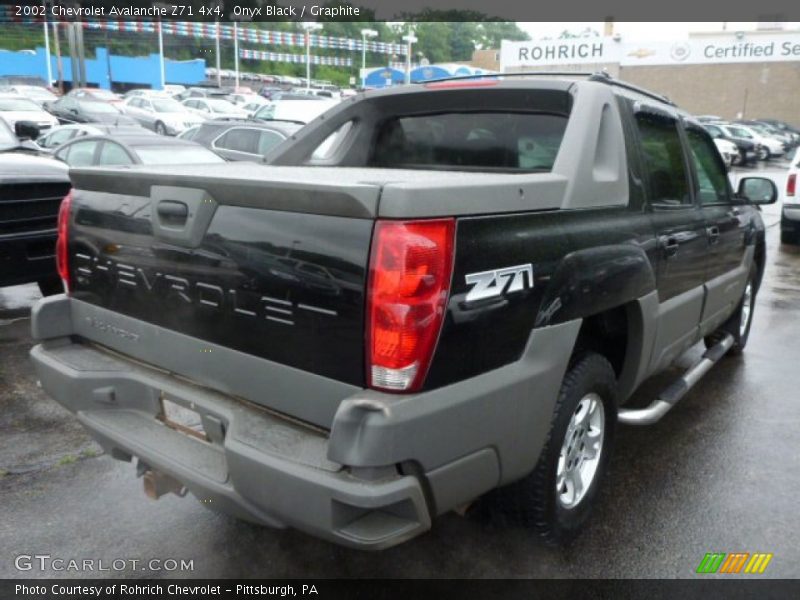 Onyx Black / Graphite 2002 Chevrolet Avalanche Z71 4x4
