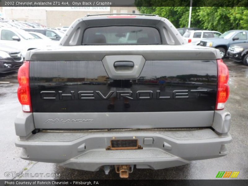 Onyx Black / Graphite 2002 Chevrolet Avalanche Z71 4x4