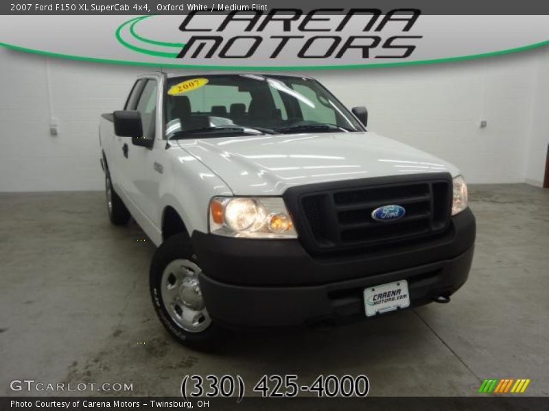 Oxford White / Medium Flint 2007 Ford F150 XL SuperCab 4x4