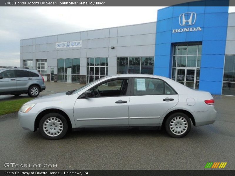 Satin Silver Metallic / Black 2003 Honda Accord DX Sedan