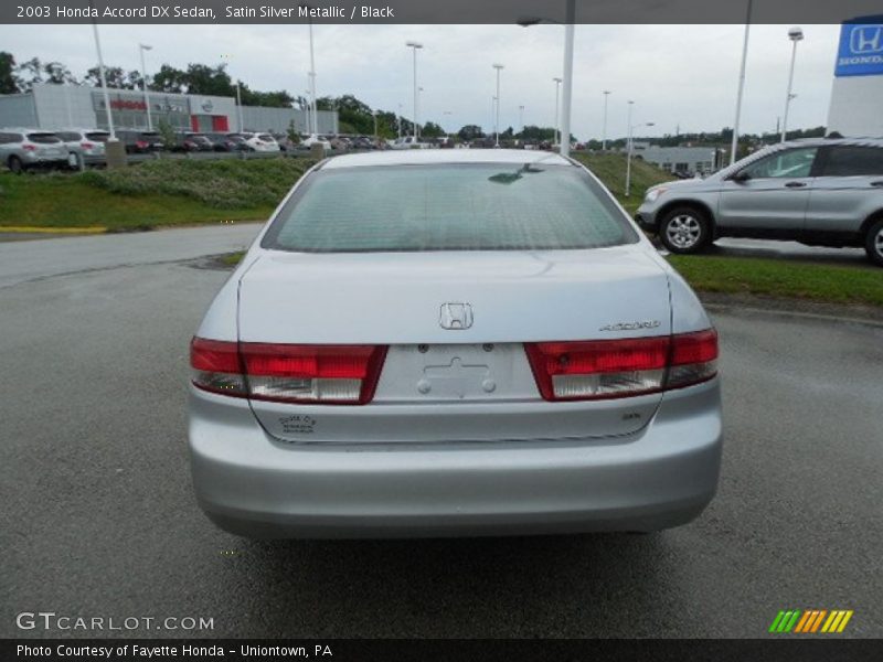Satin Silver Metallic / Black 2003 Honda Accord DX Sedan