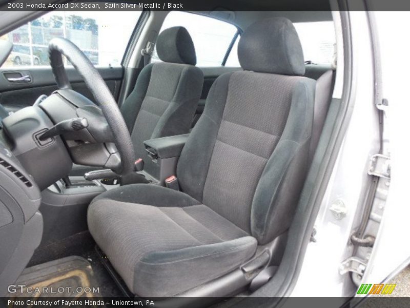 Front Seat of 2003 Accord DX Sedan