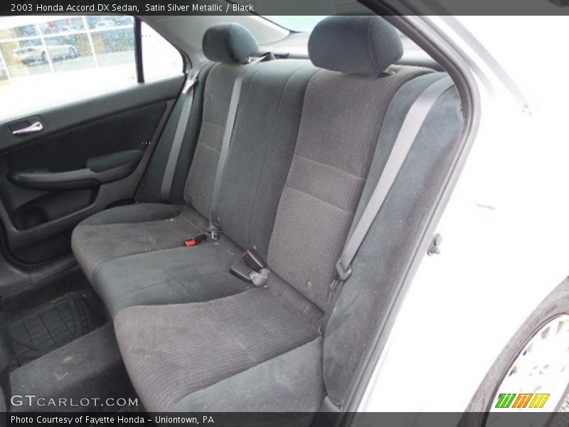 Rear Seat of 2003 Accord DX Sedan