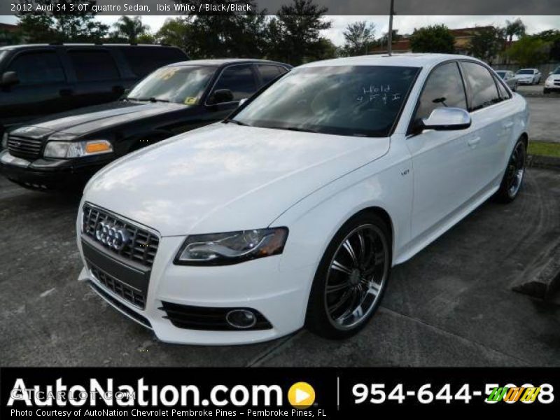 Ibis White / Black/Black 2012 Audi S4 3.0T quattro Sedan