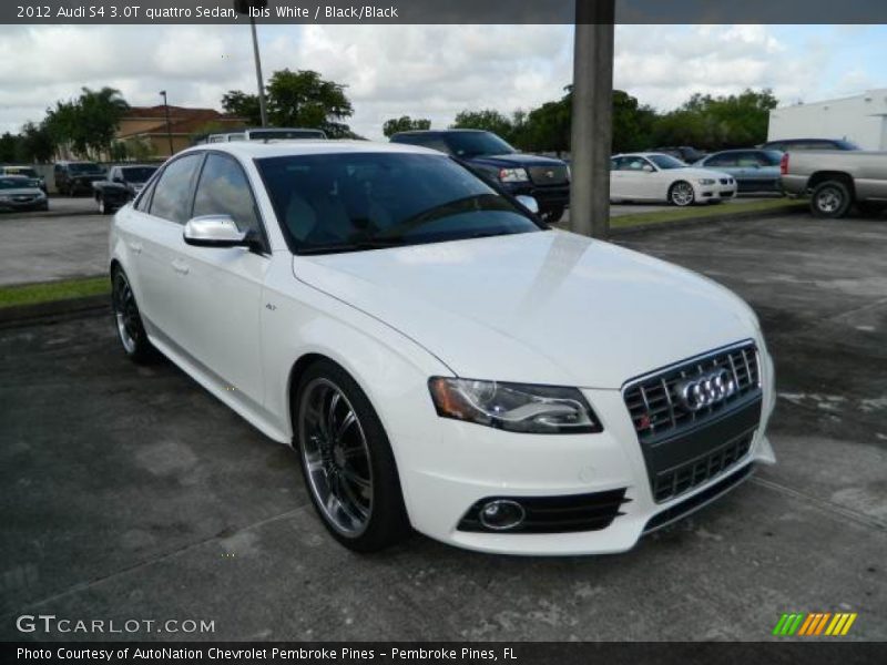 Ibis White / Black/Black 2012 Audi S4 3.0T quattro Sedan