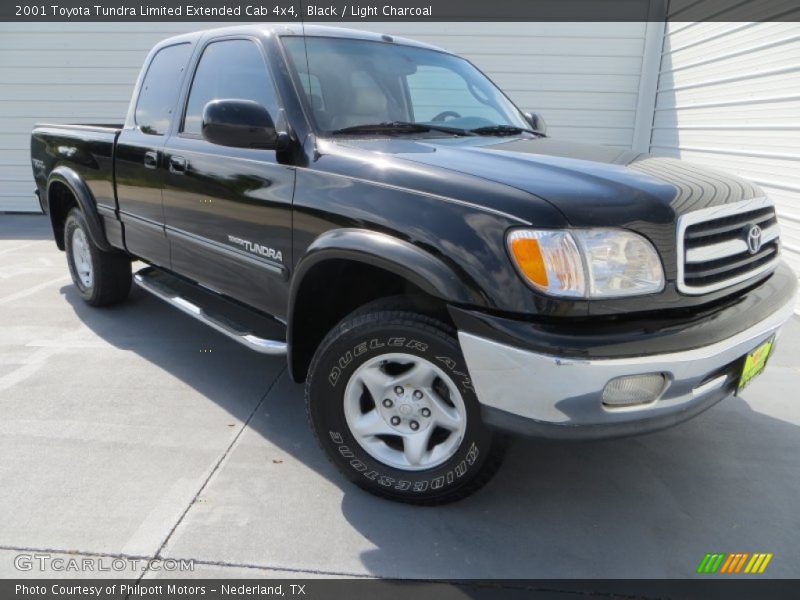 Black / Light Charcoal 2001 Toyota Tundra Limited Extended Cab 4x4