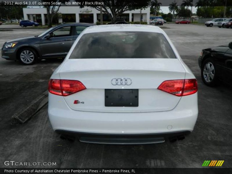 Ibis White / Black/Black 2012 Audi S4 3.0T quattro Sedan