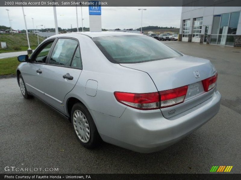 Satin Silver Metallic / Black 2003 Honda Accord DX Sedan