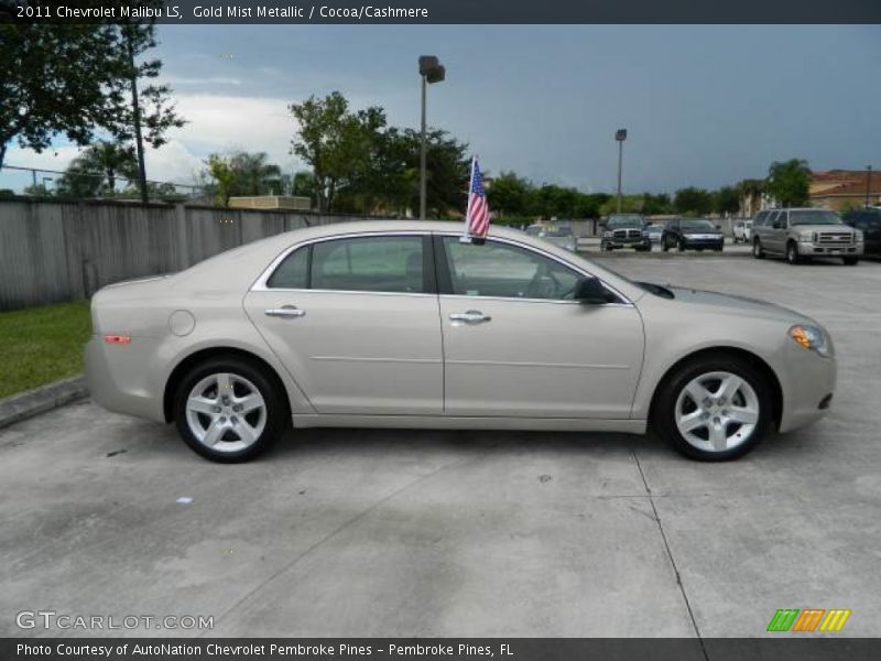 Gold Mist Metallic / Cocoa/Cashmere 2011 Chevrolet Malibu LS