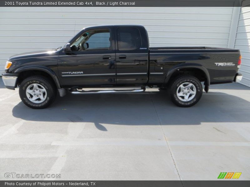 Black / Light Charcoal 2001 Toyota Tundra Limited Extended Cab 4x4