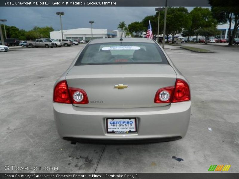 Gold Mist Metallic / Cocoa/Cashmere 2011 Chevrolet Malibu LS