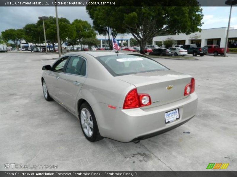 Gold Mist Metallic / Cocoa/Cashmere 2011 Chevrolet Malibu LS