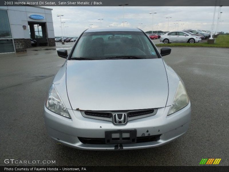 Satin Silver Metallic / Black 2003 Honda Accord DX Sedan