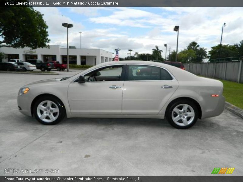 Gold Mist Metallic / Cocoa/Cashmere 2011 Chevrolet Malibu LS