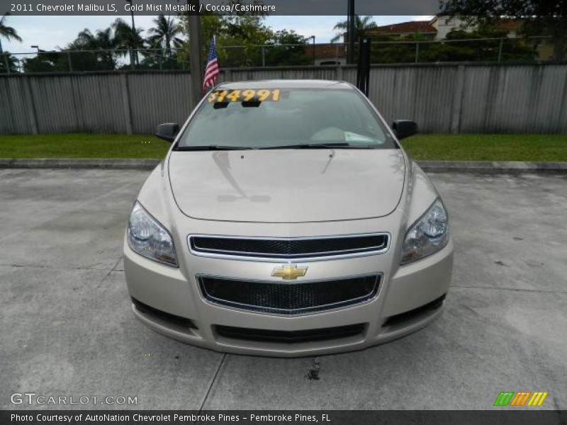 Gold Mist Metallic / Cocoa/Cashmere 2011 Chevrolet Malibu LS