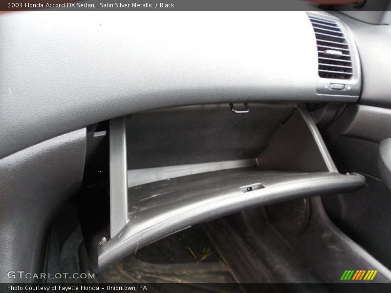 Satin Silver Metallic / Black 2003 Honda Accord DX Sedan