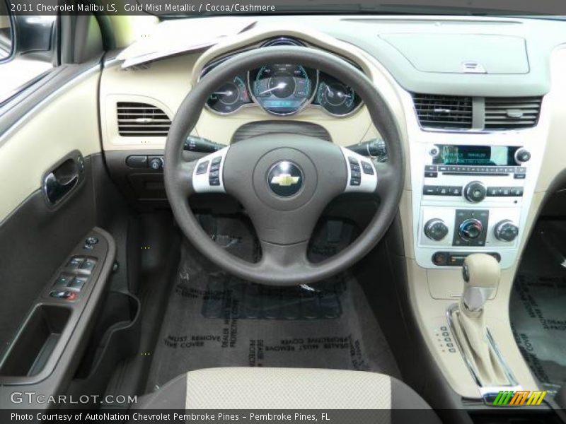 Gold Mist Metallic / Cocoa/Cashmere 2011 Chevrolet Malibu LS