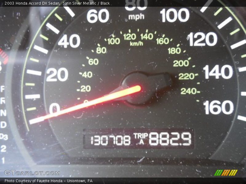 Satin Silver Metallic / Black 2003 Honda Accord DX Sedan
