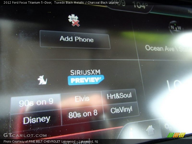 Tuxedo Black Metallic / Charcoal Black Leather 2012 Ford Focus Titanium 5-Door