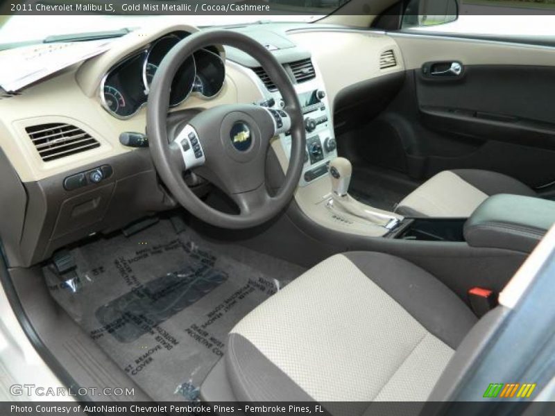 Gold Mist Metallic / Cocoa/Cashmere 2011 Chevrolet Malibu LS