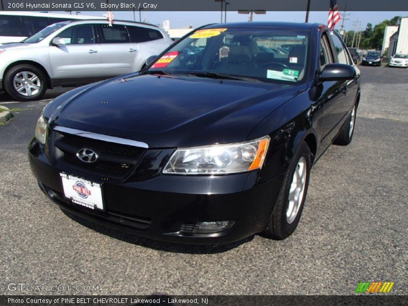 Ebony Black / Gray 2006 Hyundai Sonata GLS V6