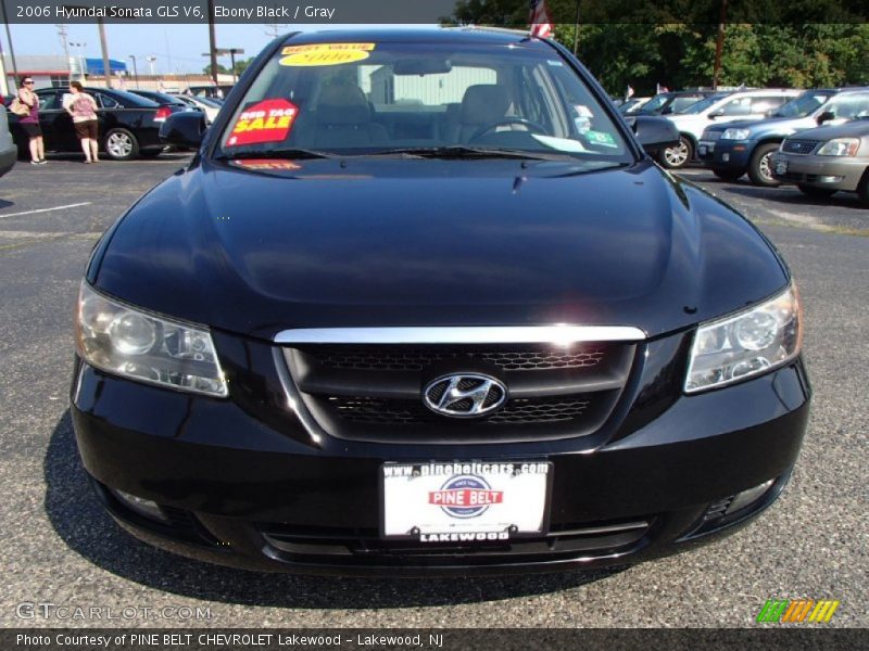 Ebony Black / Gray 2006 Hyundai Sonata GLS V6