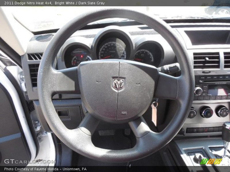Bright White / Dark Slate Gray 2011 Dodge Nitro Heat 4x4