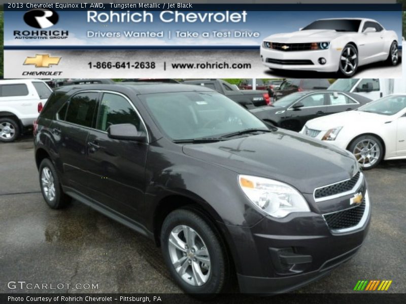 Tungsten Metallic / Jet Black 2013 Chevrolet Equinox LT AWD
