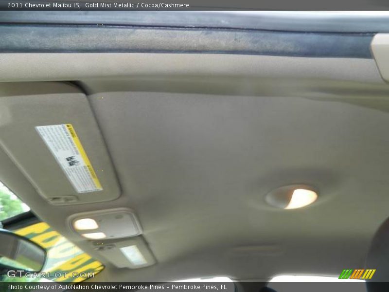 Gold Mist Metallic / Cocoa/Cashmere 2011 Chevrolet Malibu LS