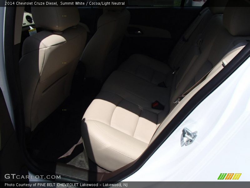 Summit White / Cocoa/Light Neutral 2014 Chevrolet Cruze Diesel