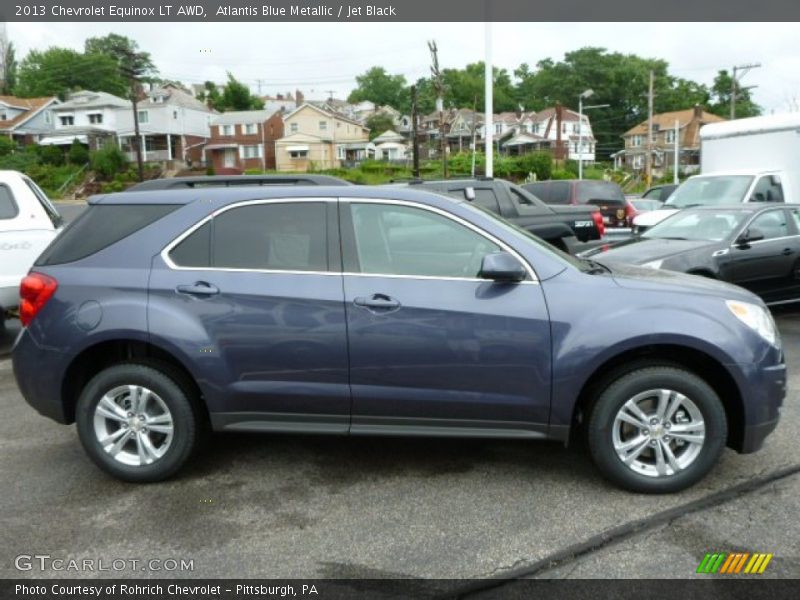 Atlantis Blue Metallic / Jet Black 2013 Chevrolet Equinox LT AWD
