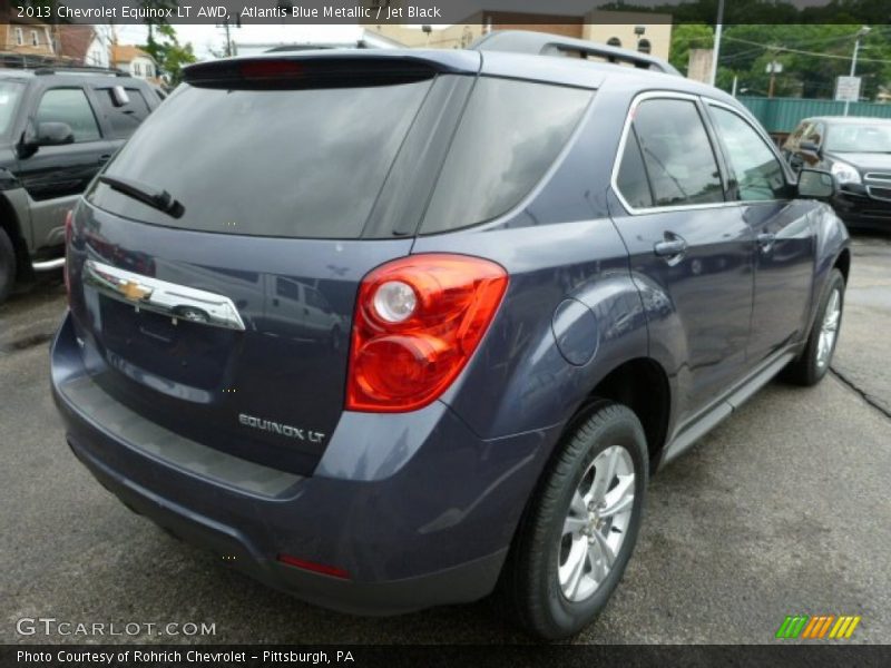 Atlantis Blue Metallic / Jet Black 2013 Chevrolet Equinox LT AWD