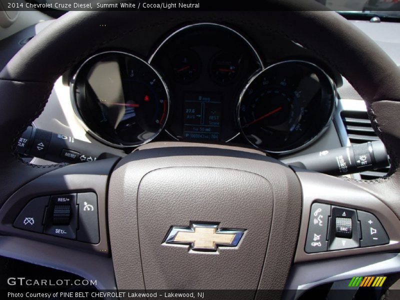 Controls of 2014 Cruze Diesel