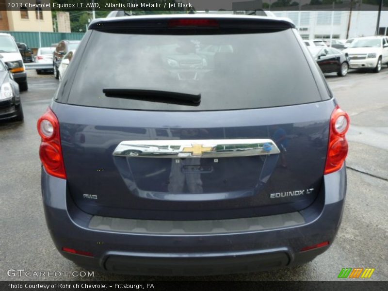 Atlantis Blue Metallic / Jet Black 2013 Chevrolet Equinox LT AWD