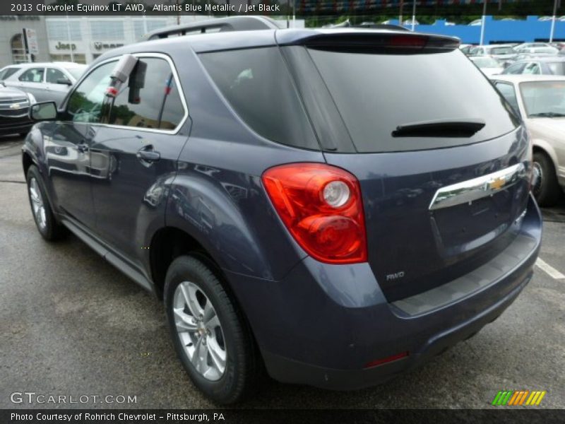 Atlantis Blue Metallic / Jet Black 2013 Chevrolet Equinox LT AWD