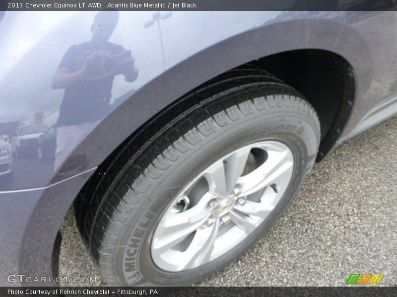 Atlantis Blue Metallic / Jet Black 2013 Chevrolet Equinox LT AWD