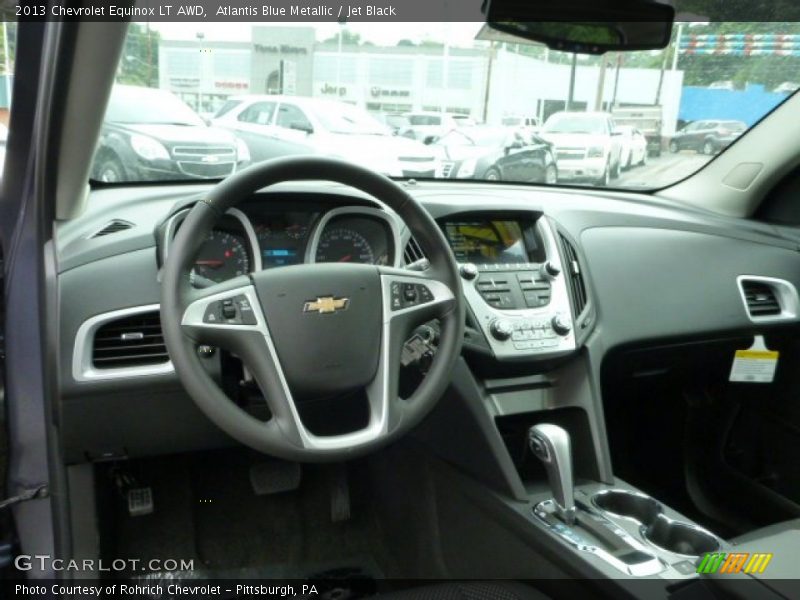 Atlantis Blue Metallic / Jet Black 2013 Chevrolet Equinox LT AWD