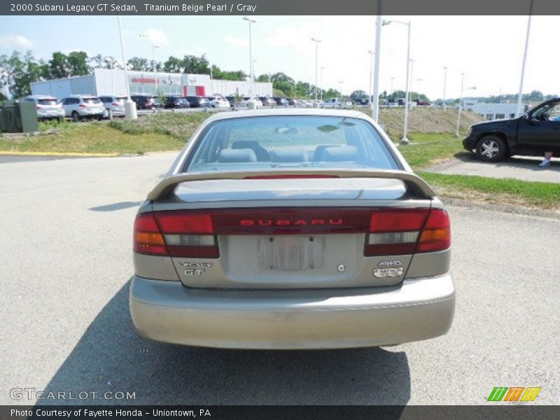Titanium Beige Pearl / Gray 2000 Subaru Legacy GT Sedan