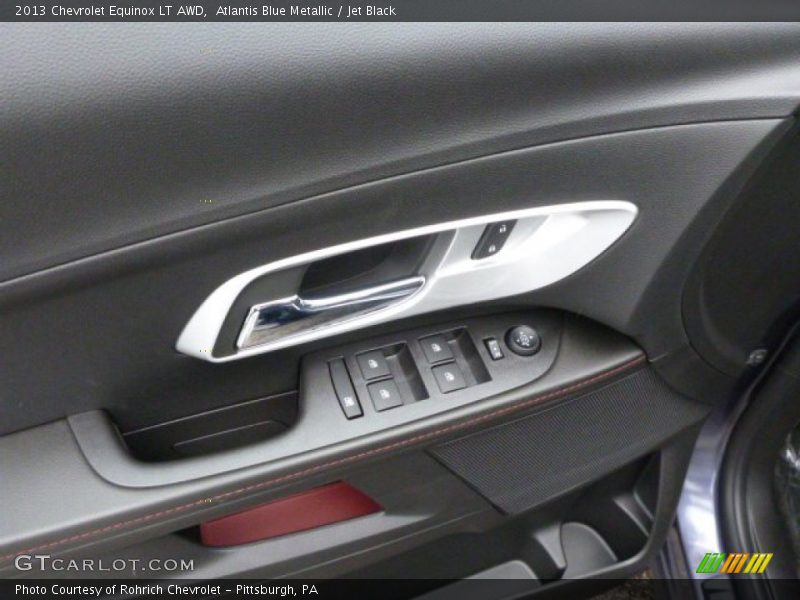Atlantis Blue Metallic / Jet Black 2013 Chevrolet Equinox LT AWD