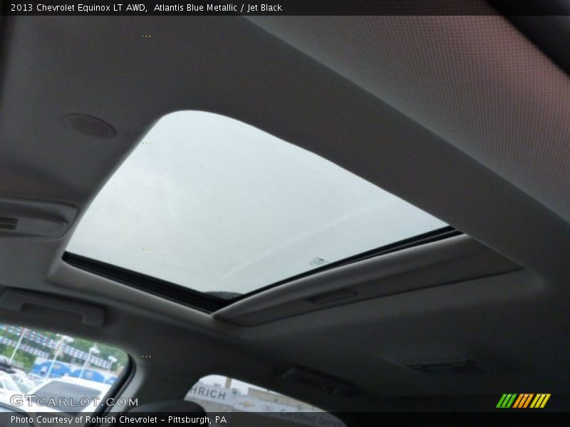 Atlantis Blue Metallic / Jet Black 2013 Chevrolet Equinox LT AWD
