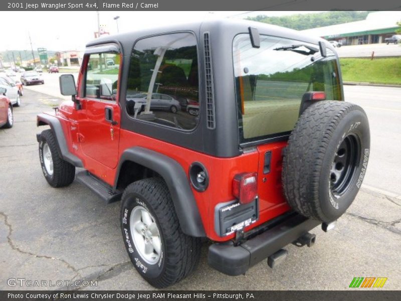 Flame Red / Camel 2001 Jeep Wrangler Sport 4x4