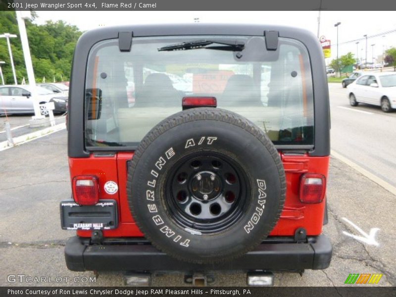 Flame Red / Camel 2001 Jeep Wrangler Sport 4x4